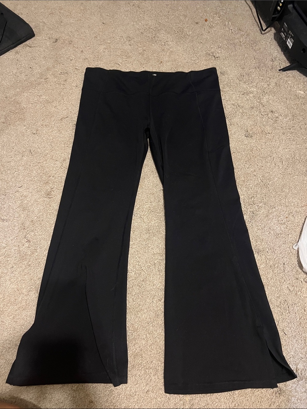Avia Black Flared Ponte Yoga Pants